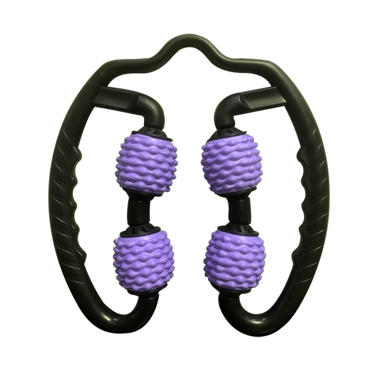 Pilates Yoga Wheel - Yoga Pilates Ring Draagbare handmassager 4-wielige