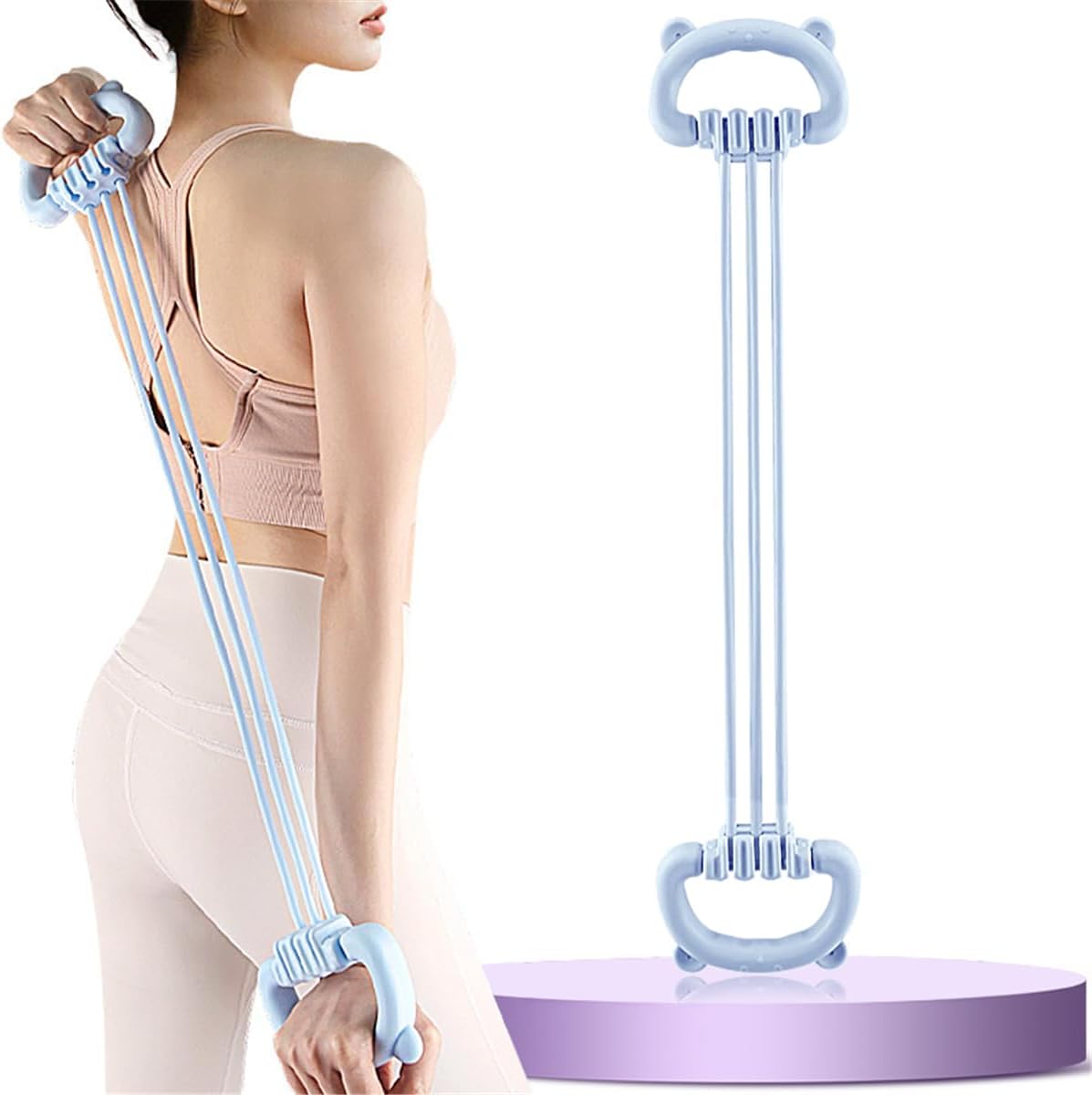 Pilates Yoga Home Workout - Figuur 8 weerstandsbanden voor vrouwen en