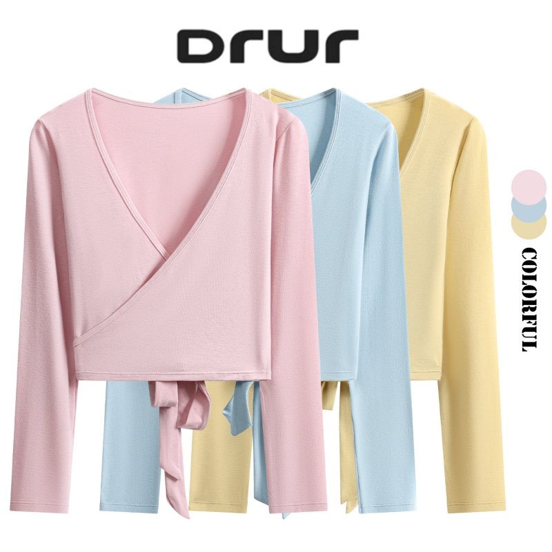Pilates V Yoga - DRUR Lange Mouwen Wrap Yoga Top