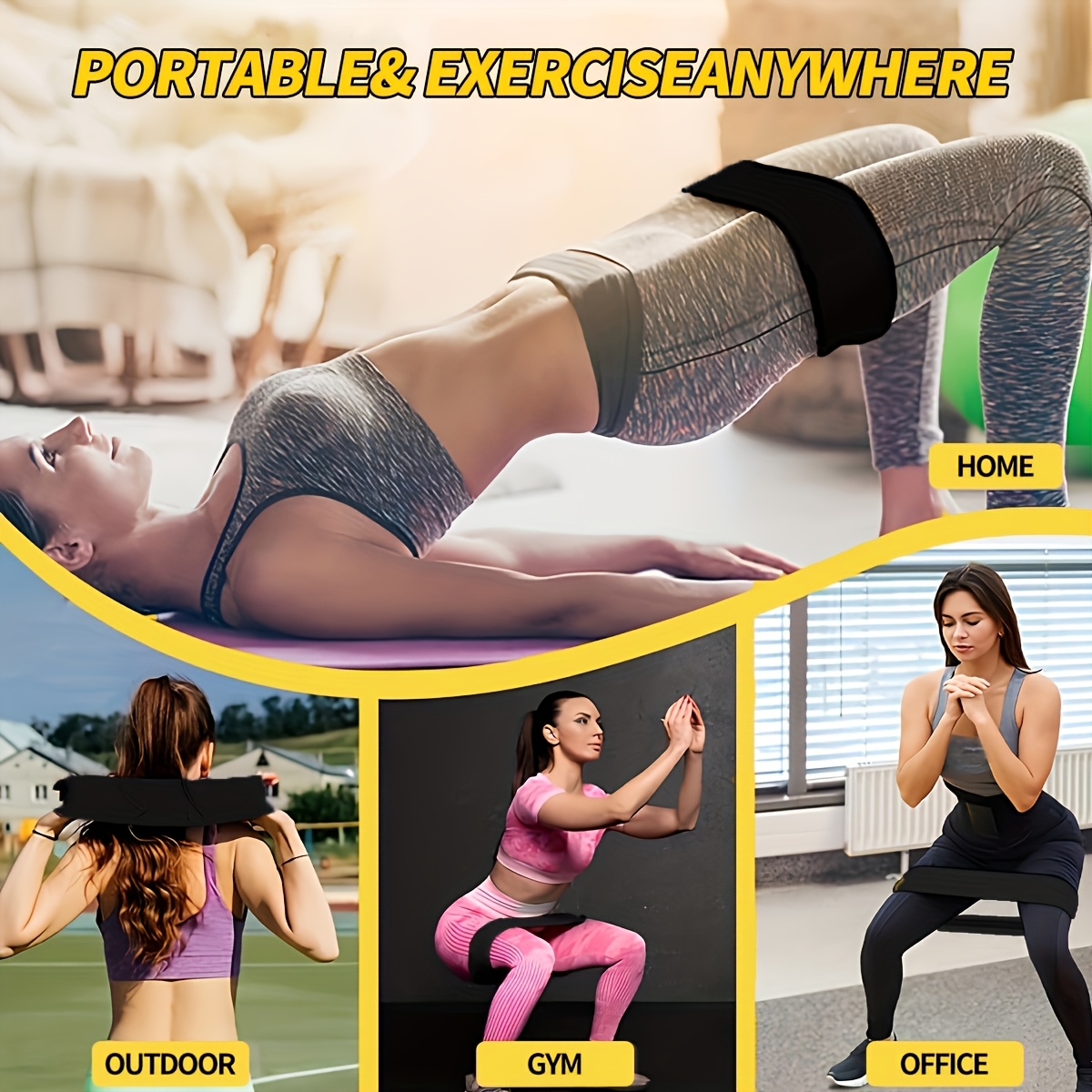 3-delige set weerstandsbanden, - Pilates Yoga Home Workout recensie en prijs