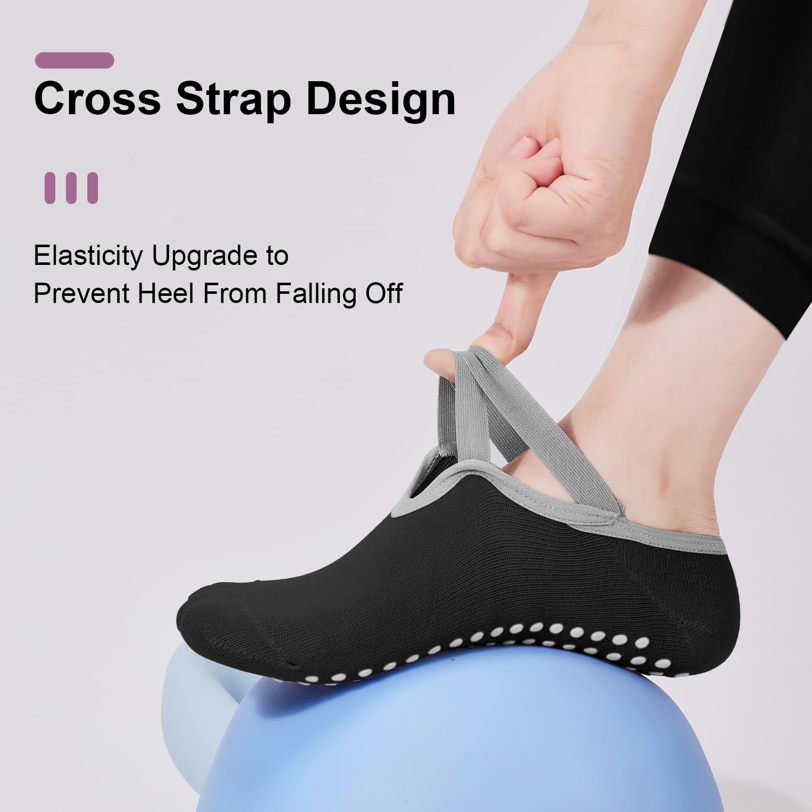 4-pack dames pilates sokken, a - Pilates Yoga Kit recensie en prijs