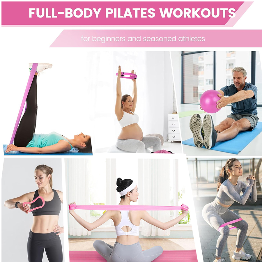 Aangepaste LOGO 5-delige Home  - Pilates Yoga Resistance Ring recensie en prijs