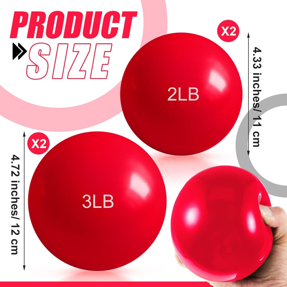 1lb-5lb Gewogen Toningballen v - Pilates Yoga Ball Exercises recensie en prijs