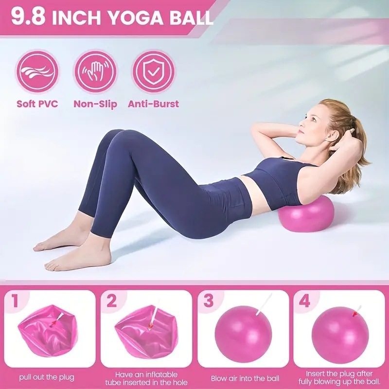 5-delige Pilates-uitrustingens - Pilates Yoga Ball Exercises recensie en prijs