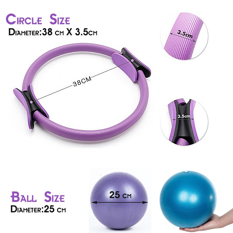 25cm Yoga Pilates Ring Set met - Pilates Yoga Resistance Ring recensie en prijs