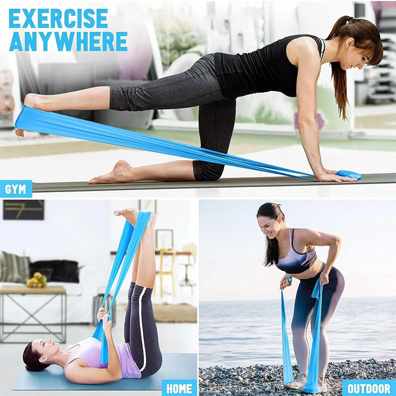 Elastische Yoga Fitness Bands  - Pilates Yoga Home Workout recensie en prijs